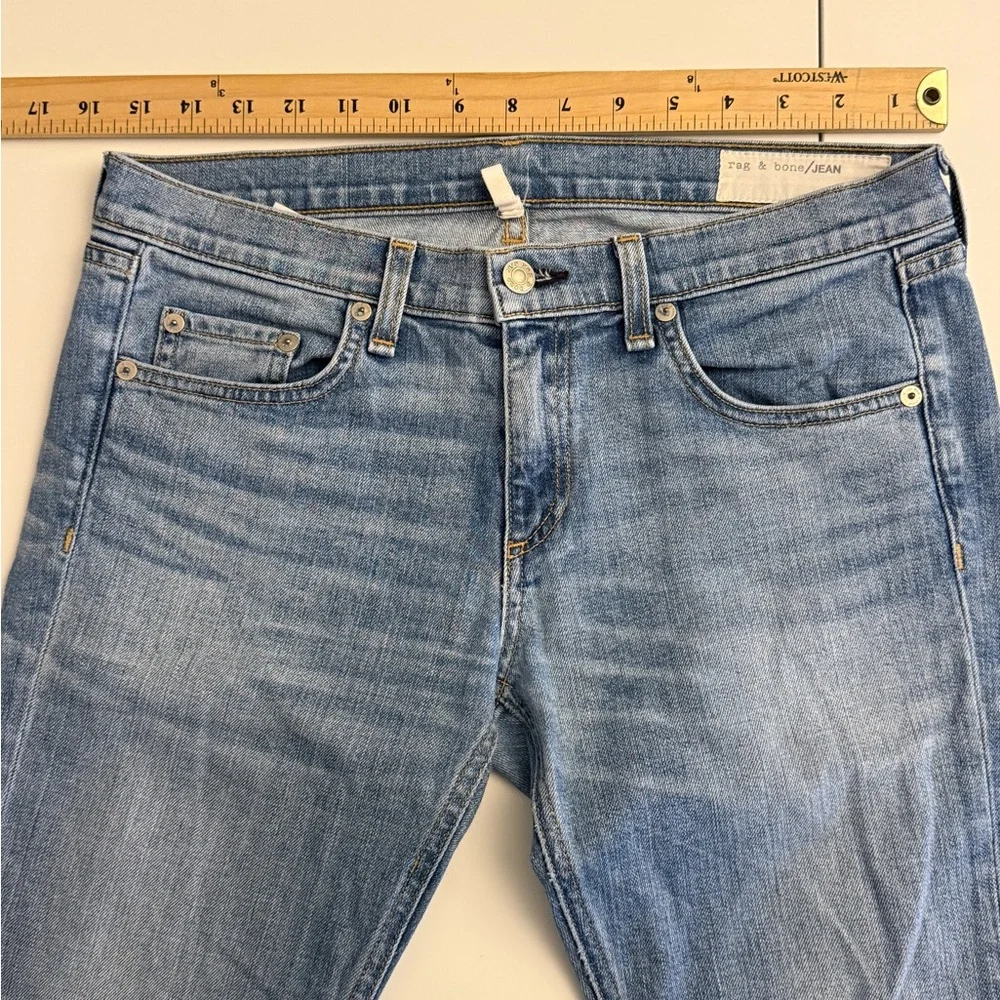 Y2K Rag & Bone/Jean Women's The Dre Low Rise Skinny Jeans Color Sunset Size 27 - Picture 9 of 13